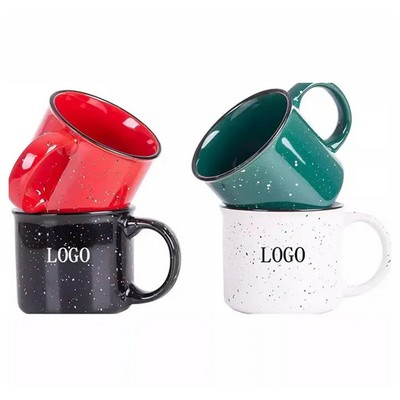 13 oz.Snowflake Glaze Ceramic Cup