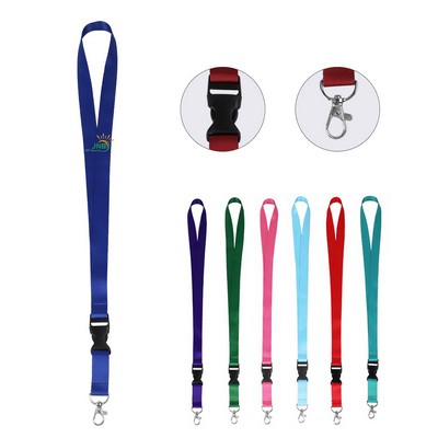 3/4'' Full Color Dye Sublimated Lanyards W/Plastic Buckle