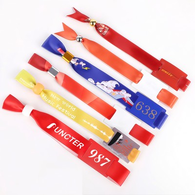 Custom Durable Fabric Satin Webbing Wristbands