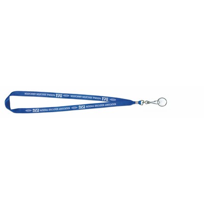 USA Made-Union Printed Lanyard w/Ring (5/8" wide)