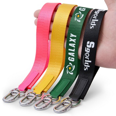 Nylon Woven Custom Printed Keychain Lanyard