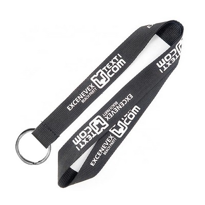 1" Polyester Lanyards W/Split Key-Ring