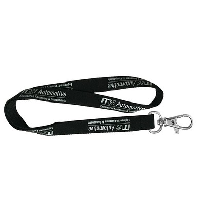 ½" Polyester Lanyards W/Lobster Claw