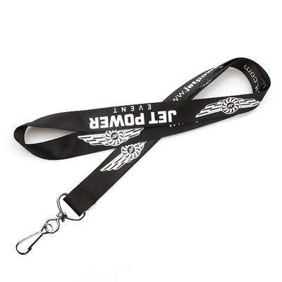 3/4 " Polyester Lanyards With J-Hook Clip