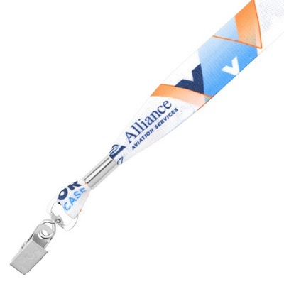3/4" Value USA Made Dye Sublimated Lanyard