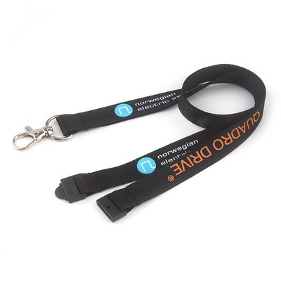 1/2" Nylon Lanyards W/ Safety Breakaway
