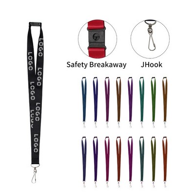 3/4" Breakaway Lanyard with J Hook