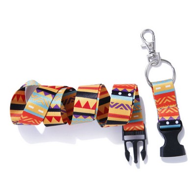 3/4" Dye Sublimated Lanyard with Buckle Release