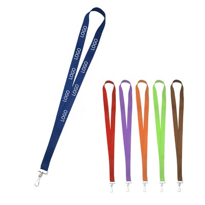 Polyester Neck Lanyards Strap w/Metal Clip