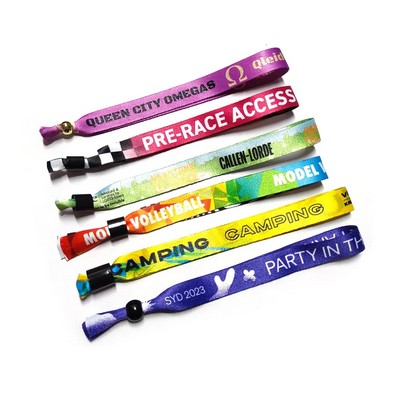 5/8" Event Printed Fabric Wristbands